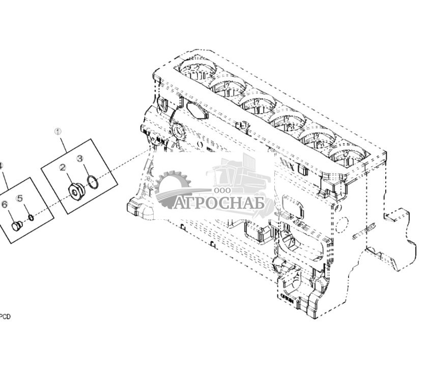 2698 Фитинги нагревателя охлаждающей жидкости двигателя - ST348491 112.jpg